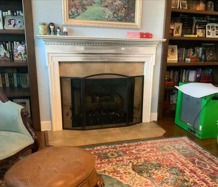 Before SERVPRO of South Fleming Island fire damage restoration services cleaned soot and smoke damage from this fireplace