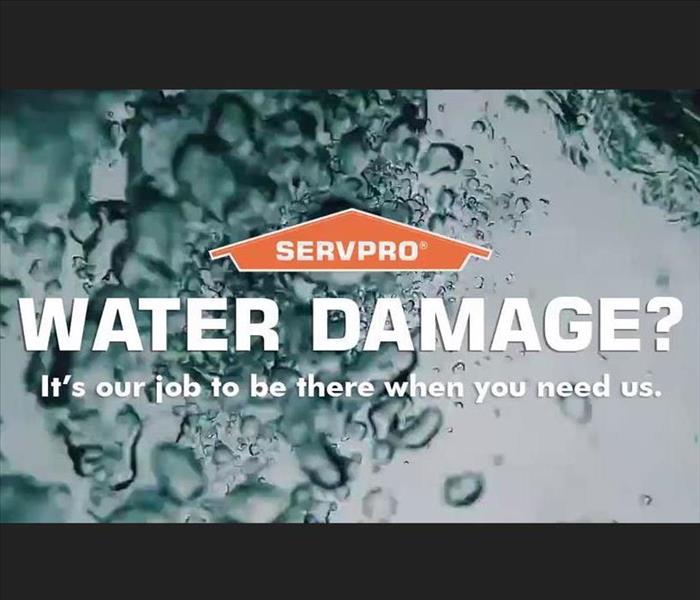 SERVPRO water damage restoration experts